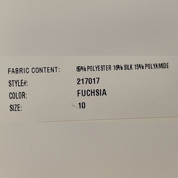 Teri Jon by Rickie Freeman One Shoulder Jacquard Gown - Picture 3 of 3